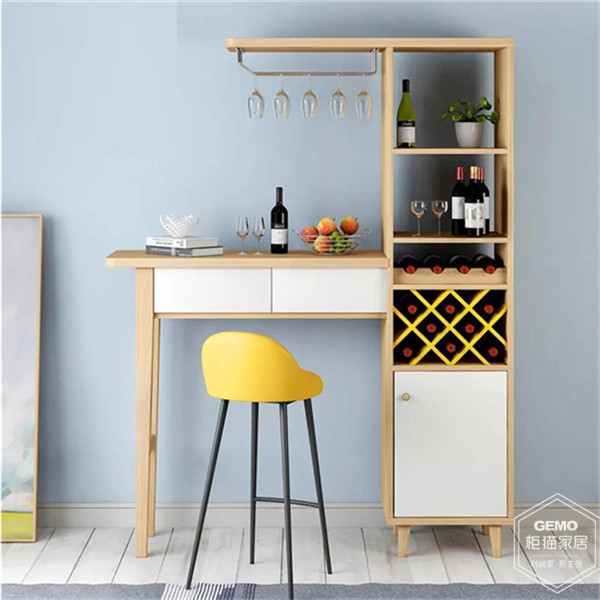 吧臺式酒柜隔斷設計