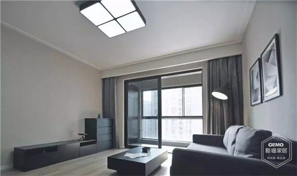 黑白調客廳設計