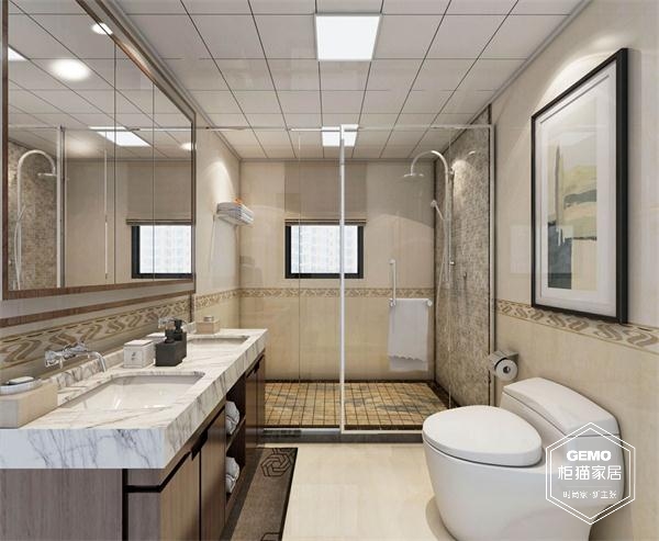 半開放式衛生間