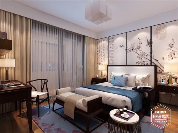中式風臥室