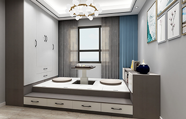 現代簡約書房|定制榻榻米